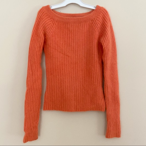 Orange Sweater Long Sleeved Fall Autumn XS/S - Picture 2 of 8
